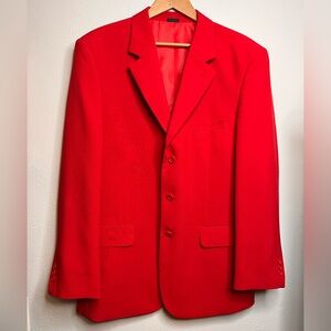 Gianni Vironi Men’s 42R/35W Long Sleeve Polyester RN 69580 Blazer Jacket